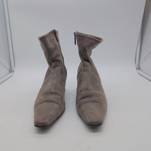 Apostrophe Carly Sz 7 Gray Heeled Boots - Picture 2 of 10